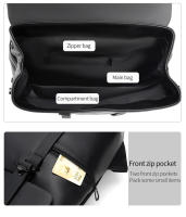Mochila Negra De Cuero Genuino Para Hombre Bolsa De Viaje Casual Gran Capacidad Para Portátil De 14 Pulgadas Mochila Deportiva Con Manija Suave Estilo Preppy - details 18