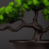 Planta De Pino Artificial De 27cm Bonsái Decoración De Mesa Para Hogar Y Habitaciones Arbol De Simulación De Landscape En Plástico Para Exposición Y Regalo - details 7