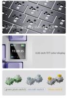 Teclado De Juego Ajazz AK820 Inalámbrico Intercambiable Ruso Diseño De Teclado Ruso Con Soporte Para Palmas USB Multicolor - details 3