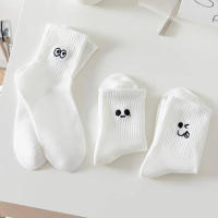 Calcetines De Invierno Para Mujer Absorbentes De Sudor Y Prevenen Olor Calcetines Blancos De Polyester Y Spandex Tipo Casual - details 5