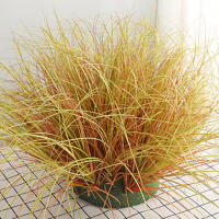 1PC Decoración De Plantas Verdes Falsas Para Escena De Boda Caudal De Perro Con Paja De Ajo Y Cattail Adorno De Interior Para Mesa - details 2