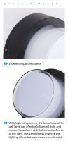 Lámpara De Pared LED Impermeable IP66 6W 12W Con Sensor De Movimiento Radar Para Interior Y Exterior Iluminación Decorativa Para Pasillo Farol De Puerta - details 3