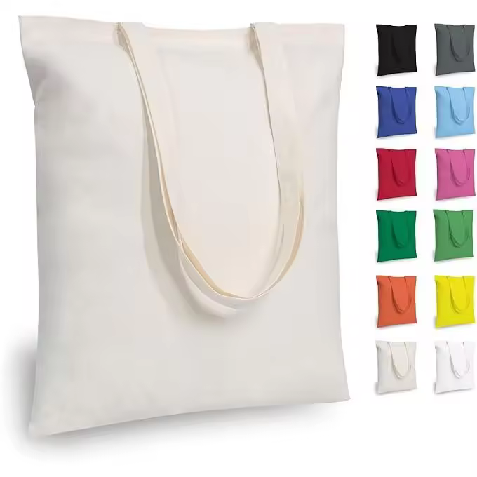 Pack de 10 Bolsas Económicas de Algodón, Bolsas Reutilizables Leñas y Medianas para Bricolaje, Publicidad, Promociones - 1
