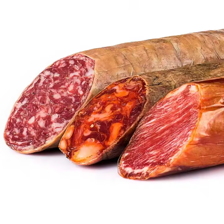 LOTE DE EMBUTIDOS IBÉRICOS / LOMO, CHORIZO Y SALCHICHÓN - (+ 3 kg.aprox.). Procedentes de Guijuelo, INSIGNIA IBÉRICA - 1