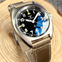 Reloj Mecánico De Pulsera Deportivo Para Hombre NH35 Movimiento 36mm Pantalla Verde Lume Correa De Nylon Acero Inodoro a 20Bar - details 8