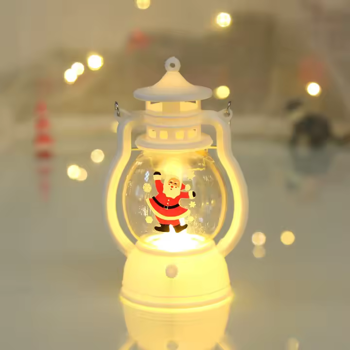 Lámpara De Noche LED De Navidad Mini Colgante Adorno De Escritorio Para Festividades Decoración De Fiesta De Navidad Lámpara De Aceite - 1