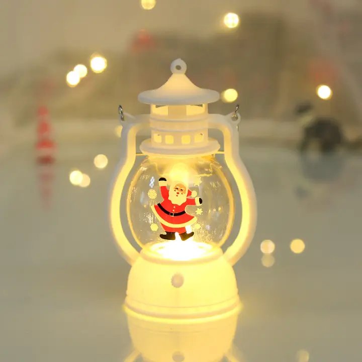 Lámpara De Noche LED De Navidad Mini Colgante Adorno De Escritorio Para Festividades Decoración De Fiesta De Navidad Lámpara De Aceite - 1