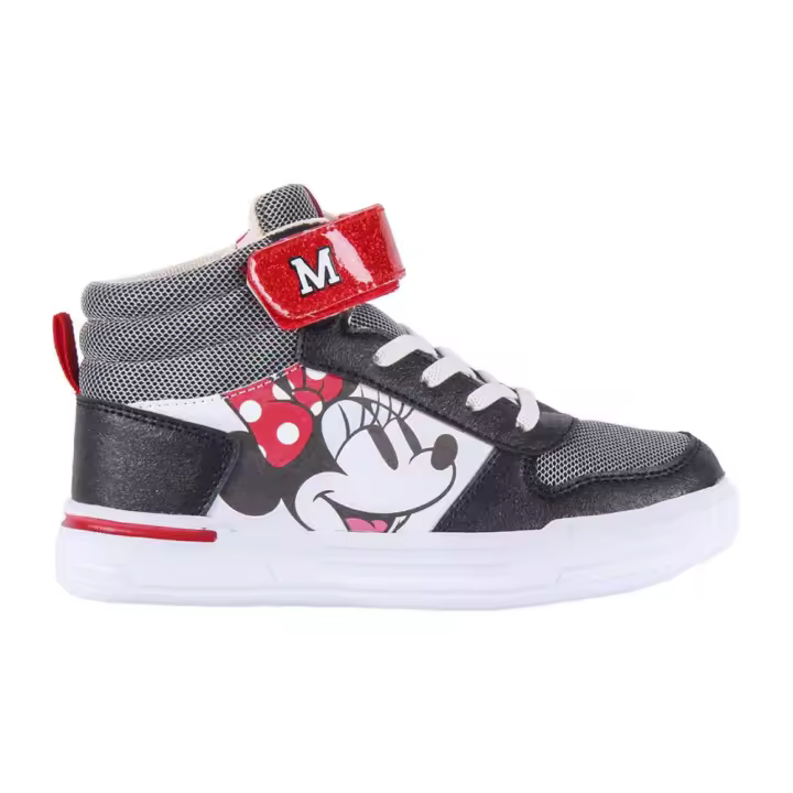 Zapatillas Deportivas Altas Minnie Mouse Rojo y Negro Niña 76156 - 1