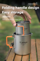 Taza De Camping Tiartisan De Titanio Puro Con Mango Colapsable De Silicona Ultraligera Portátil Para Té Y Café 450ml/750ml - details 4