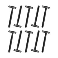10pcs Cuchilla Desechable Manual De Acero Carbono Para Eliminación De Pelos Corte Doble Uso Corporal Tamaño 12x8 Cm - details 1