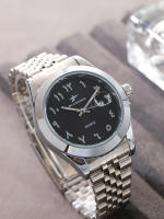 Reloj De Pulsera De Lujo Clásico Para Hombres Con Fecha Y Correa De Acero Inoxidable Deportivo Y Casual Con Marcas Arábigas Resistente Al Agua - details 13