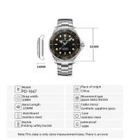 Reloj Mecánico Pagani Design 2025 Para Hombres Resistente Al Agua 100m NH35 Acero Romanos Sapphire Cristal Reloj De Pulsera De Lujo 007 - details 4