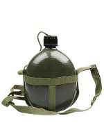 STARLEY - Cantimplora militar de aluminio de 1,4 L – botella de agua táctica ligera y resistente con taza incluida – ideal para camping, senderismo, supervivencia, bushcraft, excursiones, viajes al aire libre y actividades militares - details 0