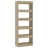 vidaXL Estantería/divisor madera de ingeniería 60x30x166 cm Blanco, Negro, Roble Sonoma Mueble Almacenaje Estantería para Oficina, Estudio, Dormitorio Estantería/Librería/ mueble de Almacenamiento - details 5