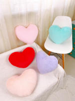 Cojín De Forma De Corazón De Peluche De Conejo Falso Para Sofá Decoración De Mesa Cofia Cojín De Silla Relleno De Algodón PP - details 4