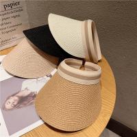 Sombrero de Paja de Verano para Mujer, Sombrero de Playa de Ala Ancha con Protección UV, Cómodo y Transpirable, Ajustable y Plegable, Ideal para Viajes y Aire Libre (Beige/Marrón/Blanco/Khaki) - details 4