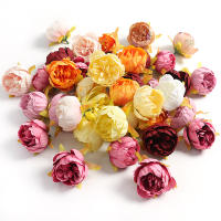 10/20Pcs Flores Artificiales De Peonía Para Decoración De Hogar Bodas Accesorios De Corona De Novia Fiestas DIY Material Seda - details 2