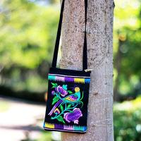 Bolso Bandolera De Estilo Étnico Vintage Para Mujer Con Bordado Pequeño Monedero Y Bolsillo Para Teléfono Móvil De 6.1 Pulgadas - details 11