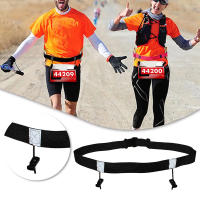 Cinturón De Correr Con Número De Carreras Y Bolsa De Cintura Para Triatlón Maratón Ciclismo Motocicleta Con 6 Bucles Para Gels Accesorios Deportivos Unisex - details 1