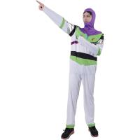 Kebedo Moda Infantil Disfraz Astronauta Espacial, Galaxia, Buzz Lightyear para Niños, Buzz Story, El Hombre del espacio Traje completo Gorro y Mono Enterizo con cremallera para Carnaval Fiesta, Halloween Talla 3 a 12 Años - details 2