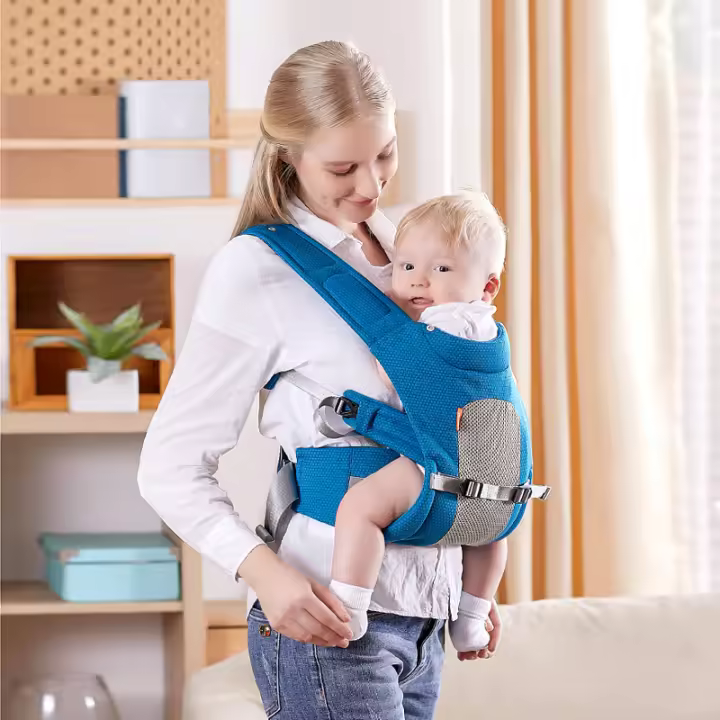 Portabebés para todas las estaciones, portabebés de sujeción frontal, taburete de cintura de doble propósito, artefacto para dormir y sostener al bebé. - 1
