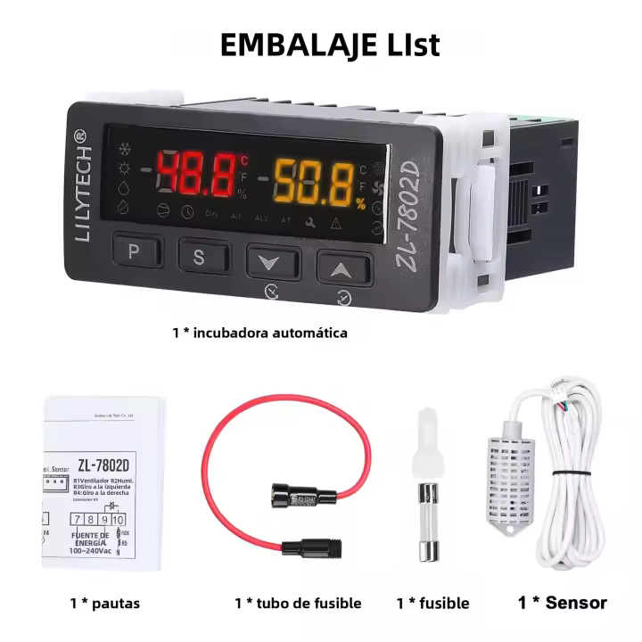 Incubador Automático Multifuncional Controlador De Temperatura Y Humedad Digital Higróstato Termostato Con Control PID Para Huevos - 1