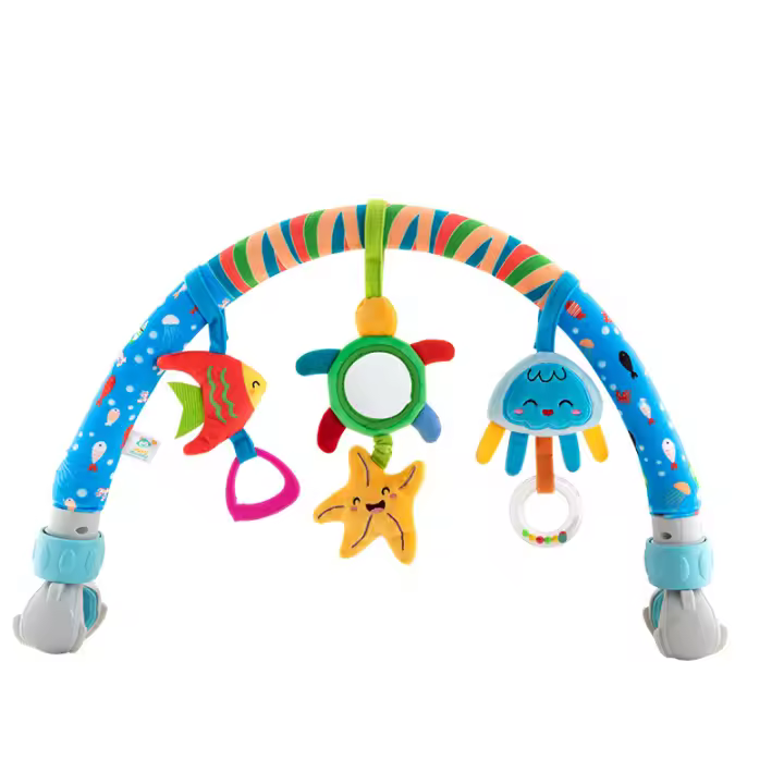 Juguete De Arco Ajustable Para Cuna Y Carrito De Bebé Con Campana Y Rattler Desarrollo Sensorial Juguete De Actividad Para Bebés - 1