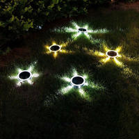 4Pack Luces Nocturnas Solares IP65 Impermeables Para Exteriores Lámparas De Suelo LED 360° Para Jardín Yarda Lawn Balcon Decoración - details 5