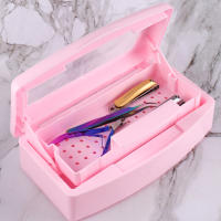 Caja De Desinfección Para Uñas Rosa SAG08: Estérilizador De Herramientas De Manicura Y Aparatos De Salón De Belleza Metal - details 0