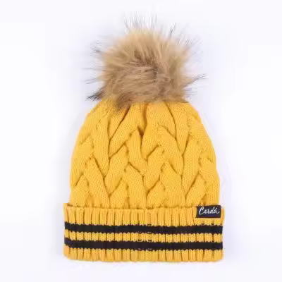 GORRO TRICOT POMPOM HARRY POTTER HUFFLEPUFF - 1