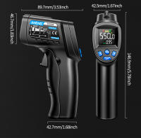 ANENG TH104 Gun Termómetro Infrarrojo Portátil -50~550℃ Con Sensor De Láser Y Pantalla VA Medidor De Temperatura Térmico Imagen Térmica Herramienta Pyrometer - details 16