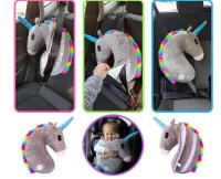 Almohada De Cojín De Peluche Suave Dibujos Animados Caballo Juguete Para Niñas Regalo De Cumpleaños Muñeco De Unicornio Kawaii Almohada De Hombro De Coche - details 4