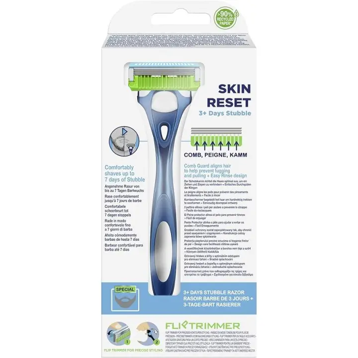 WILKINSON SWORD HYDRO CONFORT SKIN RESET MAQUINILLAS HOMBRE 4U  Disfruta de un afeitado suave y cómodo con estas maquinillas. - 1