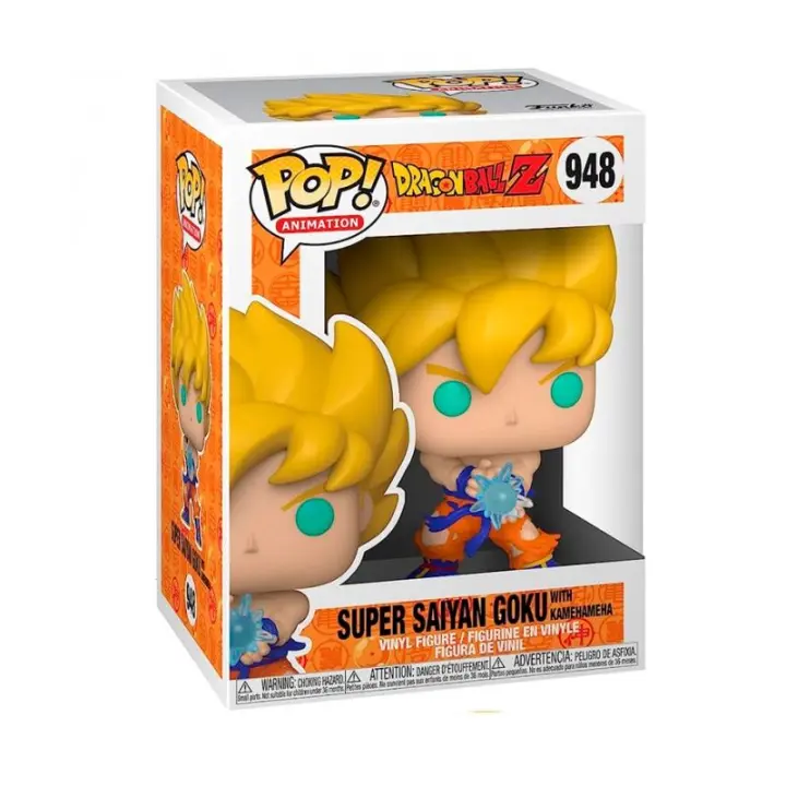 Funko POP! Dragon Ball - Serie de TV - S9- Ss Goku With Kamehameha Wave - Dragon Ball - Figura Coleccionable Oficial - Juguete para Niños y Adultos - Fans - Diversidad de Personajes y Temáticas - 1