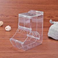 Dispensador De Alimentos Para Conejos Y Hamsters En Plástico Transparente Alimentador Automático Para Mascotas Pequeñas Tazón De Alimentos Contenedor - details 5