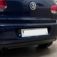 Protege-t 4 X VINILO ADHESIVO PEGATINA MATRICULA NEGRA  + PLATA - COCHE - ESPAÑA UE E UNION EUROPE  - TUNNING - details 2