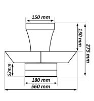 STARLED Ventilador LED De Techo IBIZA Blanco - 28W - 6CCT - IP20 - 56cm - details 1