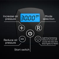 Bomba inflable inalámbrica con pantalla Digital, bomba de aire eléctrica portátil para coche, de 18V batería Makita, herramienta neumática sin batería，Inflación rápida，Bomba inflable - details 2