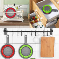 Colador De Cocina Extensible Con Manija Larga Colador Collapsible Para Verduras Frutas Pasta Eco-amigable PP+TPR - details 2