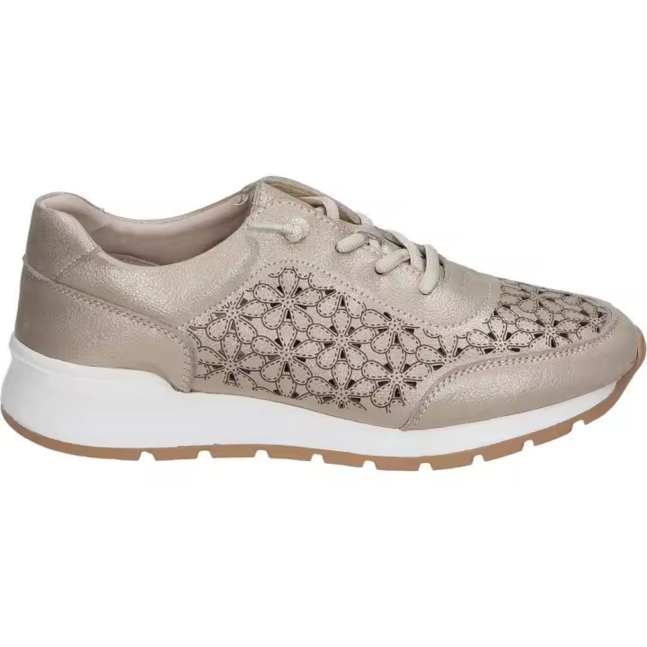 CALZAZUL-FLEX | Zapatos de Piel Calzazul-Flex para Mujer – Zapato Casual en Color Dorado con Detalles – Zapato con Cordones – De Piel – Cuña Media y Cómoda – Alta Calidad – Versátiles – Modelo 321 - 1