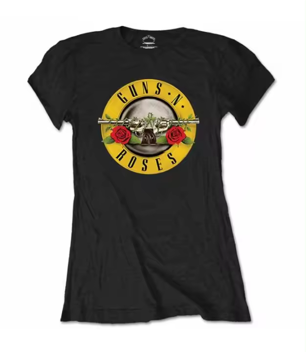 GUNS N' ROSES Classic Logo Camiseta Licencia oficial Chica RockOff GNRTSP04LB - 1