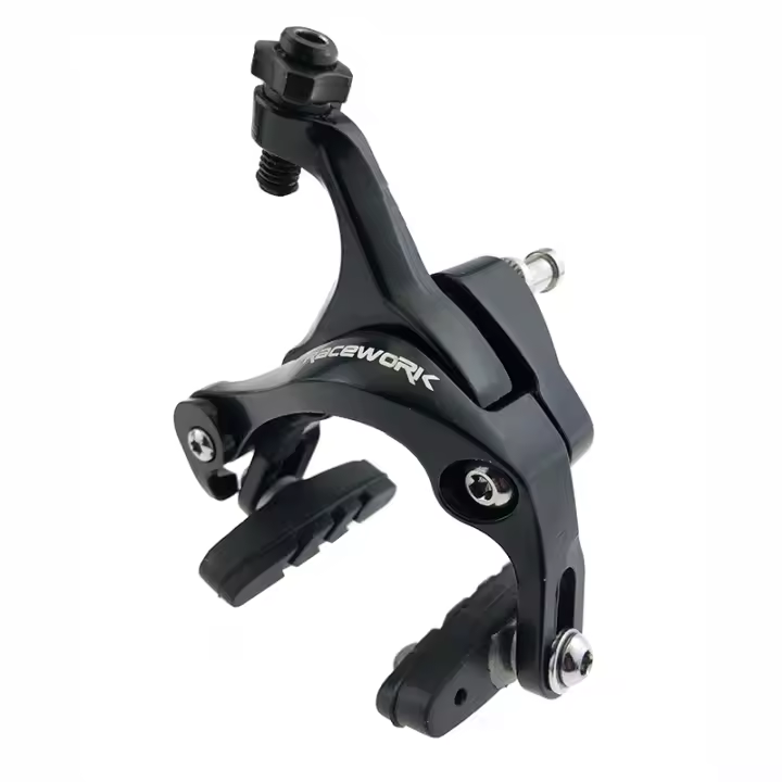 RACEWORK Calipero De Bicicleta De Carretera Doble Punto De Rotación Aluminio Lado Pull Freno Para Rueda De 700C Paquete Con Pastillas De Freno - 1