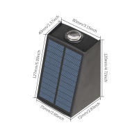 Lámpara De Pared Solar LED Para Exterior Impermeable Iluminación Atmosférica Decorativa Para Jardín Paseo Porche Balcón Camping Moderna - details 1