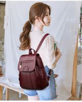 Mochila De Cuero Genuino Para Mujer 2024 Alta Calidad Vintage Bolso De Viaje Escolar Para Niñas Bolsa De Hombro Arco Iris - details 1
