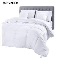 Edredón nórdico de cama con inserto de núcleo de edredón 500G, edredón de edredón, edredón de cama doble con costuras de caja (blanco) multitamaño - details 3