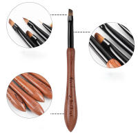 Pincel De Arte Para Uñas 1pcs Herramientas Para Manicura UV Gel Extensión Acrílica Dibujo Pintura Gradient Halo Dye - details 2