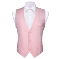 Chaleco De Seda Para Hombre En 20 Colores S-5XL Estilo Formal Sin Mangas Cuello Redondo Ajustado Para Todas Las Estaciones - details 6