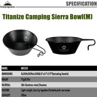Tazón De Acero Inoxidable Portátil Para Picnic Con Mango Y Capa De Titanio Alta Calidad Multiusos Para Exteriores - details 1