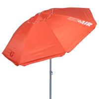 Aktive - Sombrilla playa antiviento 180 cm, 200 cm o 220 cm, Max Air, coral, forma octogonal, poliéster con protección UV50 y revestimiento plateado, 8 varillas fibra de vidrio, mástil inclinable Ø28/32 mm, incluye funda con asa, con ventilación superior - details 0