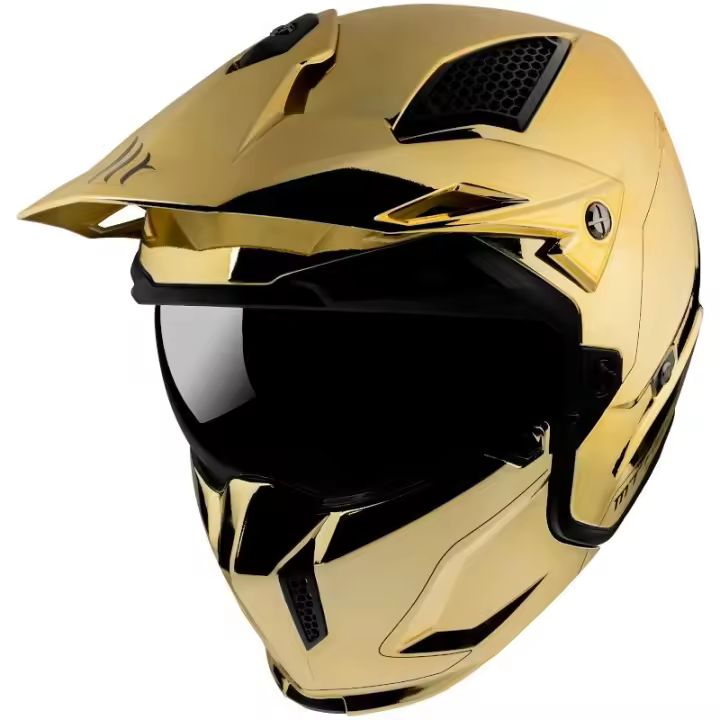 Casco Moto Casco Mt Streetfighter Sv Chromed   Ce U - 1
